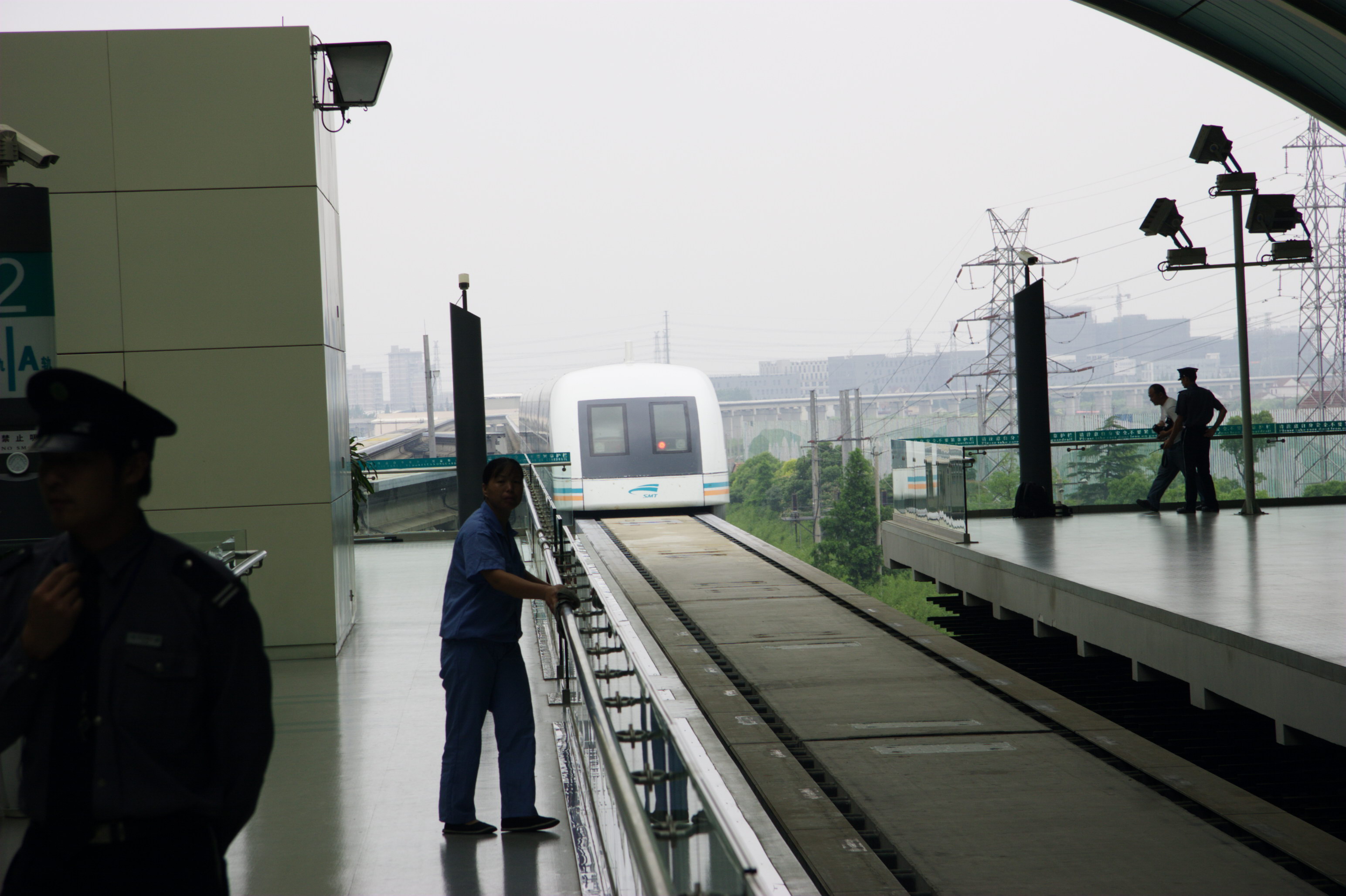 Train arriving